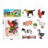 Set of figurines Animals and Domestic Birds  - PVC bag