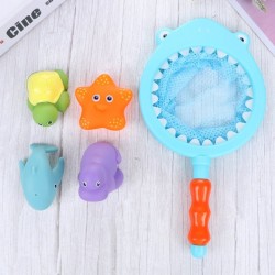 5pcs A Set Baby Fishing Shark Floating Discoloration Toy