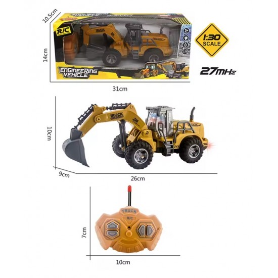 Remote control toy excavator