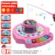 Plastic Fish-Catching Game with Piano, 26 Pieces Fishes, 2 Rotary Ponds and 4 Pods with Music and Light Function