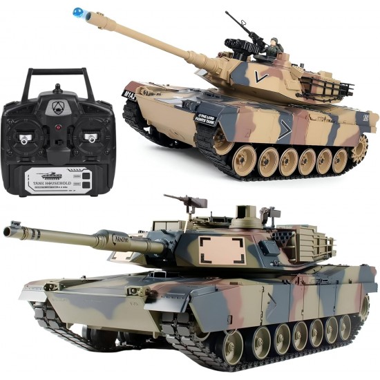 Remote Control Tank RC US M1A2 1:18 Scale Military Combat Tank