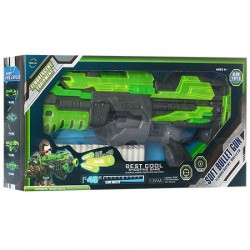 Combat Shooting High Speed Electric Automatic Soft Bullet Blaster Gun with Light & Music