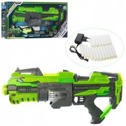 Combat Shooting High Speed Electric Automatic Soft Bullet Blaster Gun with Light & Music