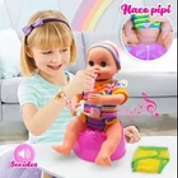 Baby Drinking water and doll