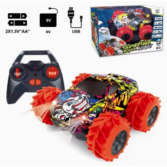 2 in 1 RC Vehicle Toys Graffiti 4WD Amphibious Remote Control Car