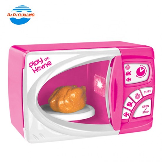 Electronic pink Plastic Microwave Oven