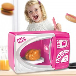Electronic pink Plastic Microwave Oven