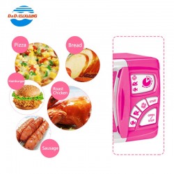 Electronic pink Plastic Microwave Oven