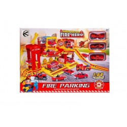 Firefighter parking set, with 3 cars