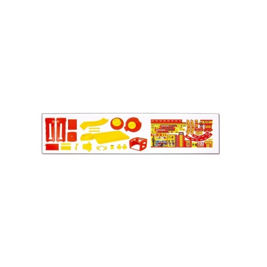 Firefighter parking set, with 3 cars