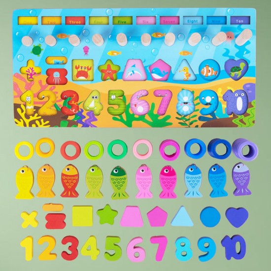 Montessori Magnetic Fishing & Sorting Toy