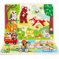 Wooden Puzzles 5 Pcs Assorted 