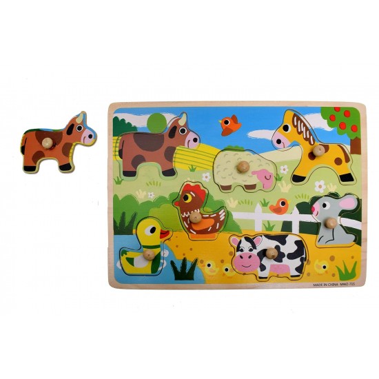 Wooden Puzzles 5 Pcs Assorted 