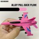 High Quality Mini 4PCS Metal Pull Back Diecast Fighter Plane