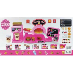 Kitchen/Pizza/Hamburger House Toy Kit with Lights and Sounds