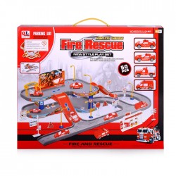 Racing Track Toy with 4 Cars