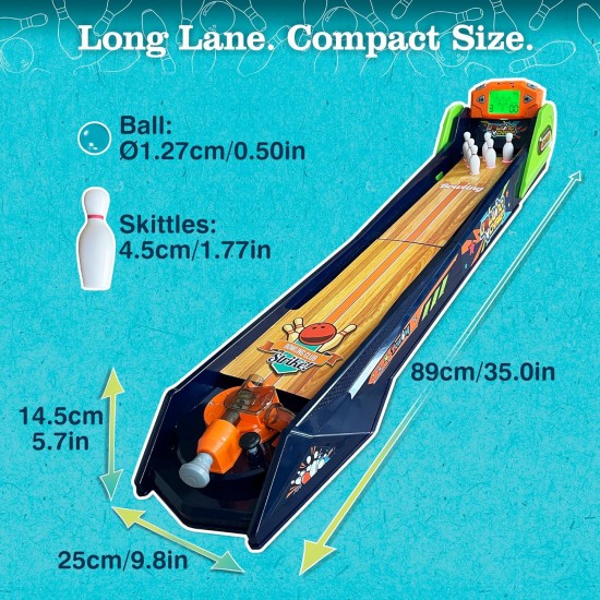 Bowling Game — Electronic Tabletop Arcade Game with LCD Auto Scoring