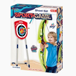 Bow and Arrow Toy – Light-Up Kids Archery Set with Target Stand