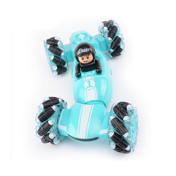 2.4GHz High Speed Rc Stunt Car Toy Watch Control Twisting Cars Remote Control Stunt Drift Toy Car with Doll Smoke Effects