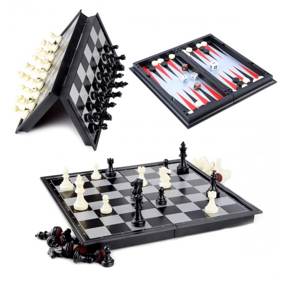 Chess/Checkers/Backgammon 3 in 1 Set