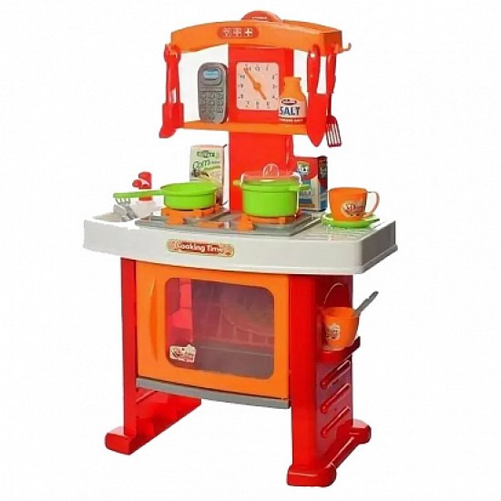 kitchen counter with light and music