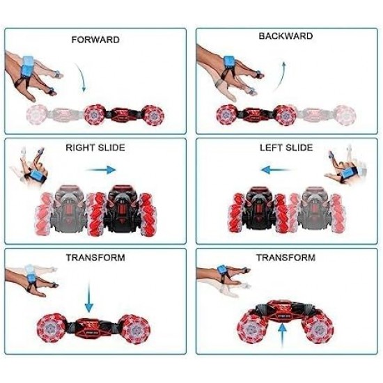 2.4 GHZ 360 Rolling Climbing Stunt Remote Control Twist Light Car