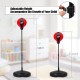  GYMAX Punching Ball, Inflatable Free Standing Boxing Ball with Boxing Gloves