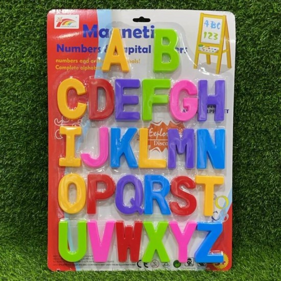 ALPHABETICAL CHART WITH MAGNET 8CM 1 UNIT