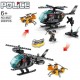 Police SWAT Team Helicopter Drone Set 200 pcs