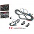 Electric Race Track with Light Loop - Including 2 Race Cars, 600cm