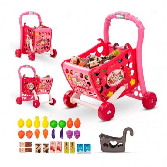 3 in 1 Kids Supermarket Shopping Cart