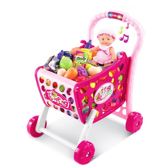 3 in 1 Kids Supermarket Shopping Cart