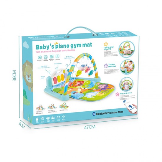 New Baby Toy Set Phone Control Play Gym Musical Projection Piano Baby Play Mat Toy