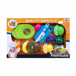 PLASTIC FRUIT CUTTING SET WITH KITCHENWARE IN A BOX