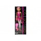 Barbie doll with long hair 28 cm - pink