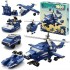 1000-Piece Bloxi 6-in-1 Building Block Set Police Helicopter, Vehicles & Base