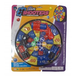 Dart Board Gun Set with 2 Shooting Guns