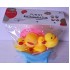 Vinyl Funny Rattle and Bath Duck Set