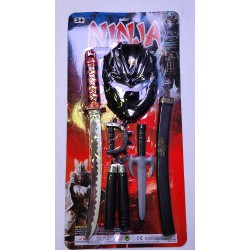 Ninja Weapons Set with Sword, Knife, Mask & Accessories