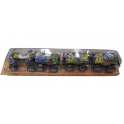 4 Pcs. Friction Car in PVC Platform