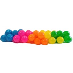 Colorful Soft Plastic Play Balls Set, 50 Pack
