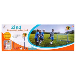 2-In-1 Basketball & Football Goal