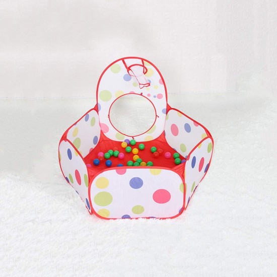 3-in-1 Folding Kids Play Tent with Tunnel