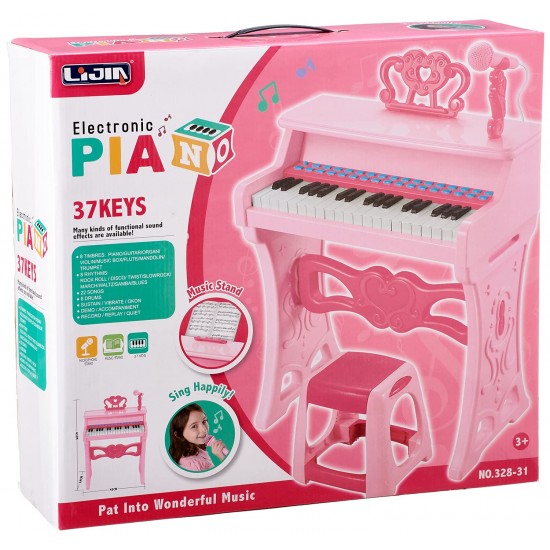 Keyboard Piano Learning Musical Toys ( Pink )