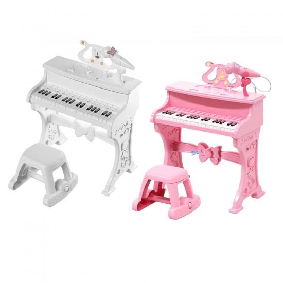 Keyboard Piano Learning Musical Toys ( White )