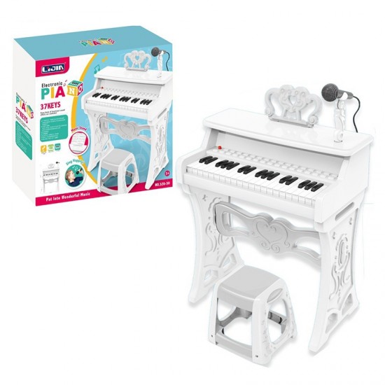 Keyboard Piano Learning Musical Toys ( White )
