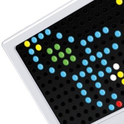 Mosaic Peg Board with 129 Buttons