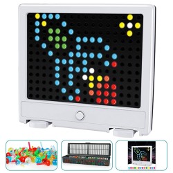Mosaic Peg Board with 129 Buttons
