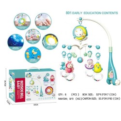 Automatic 360 Degree Rotate Baby Musical Mobile ( Blue )