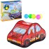 Red Color Fire Truck Car Style Kids Play Tent
